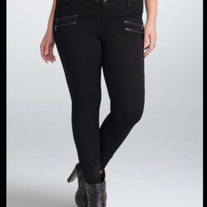 REBEL WILSON FOR TORRID MULTI ZIP SKINNY JEANS